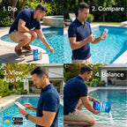 Pool Test Strips with App 7 in 1 (150 Strips) Easy & Accurate Testing
