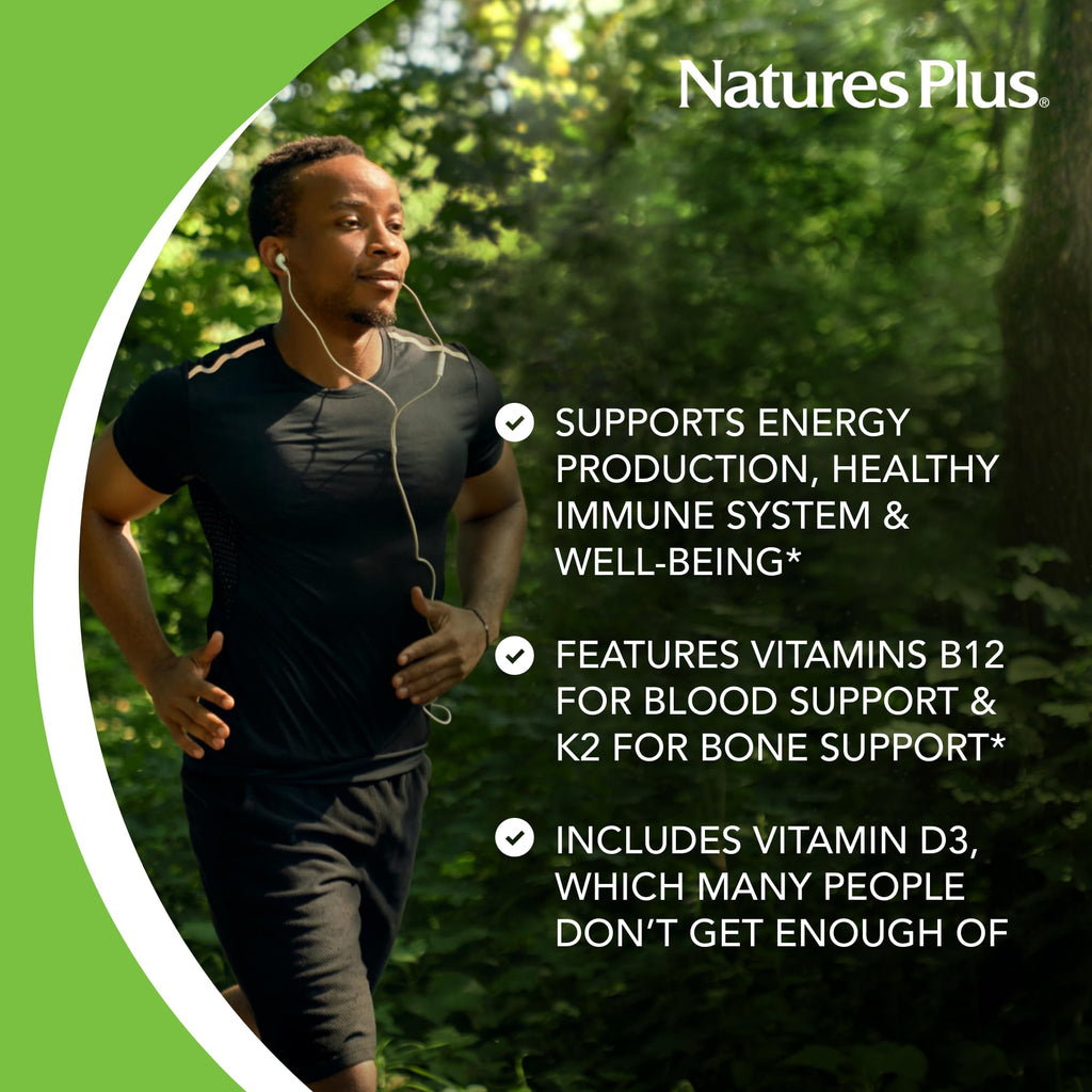 NaturesPlus Source of Life GOLD Multivitamin Liquid - 30 fl oz, Pack of 2 - Includes Vitamins D3, B12, K2 & Over 120 Whole Food Nutrients - 60 Total Servings