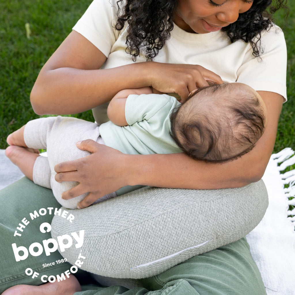 Boppy Anywhere Travel Nursing Pillow, Compact Breastfeeding Support Pillow