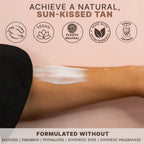 Beauty by Earth Self Tanner - USA Made with Natural & Organic Ingredients | Moisturizing Self Tanning Lotion with Aloe Vera & Coconut for a Natural Glow, Streak-Free Fake Tan (Medium)