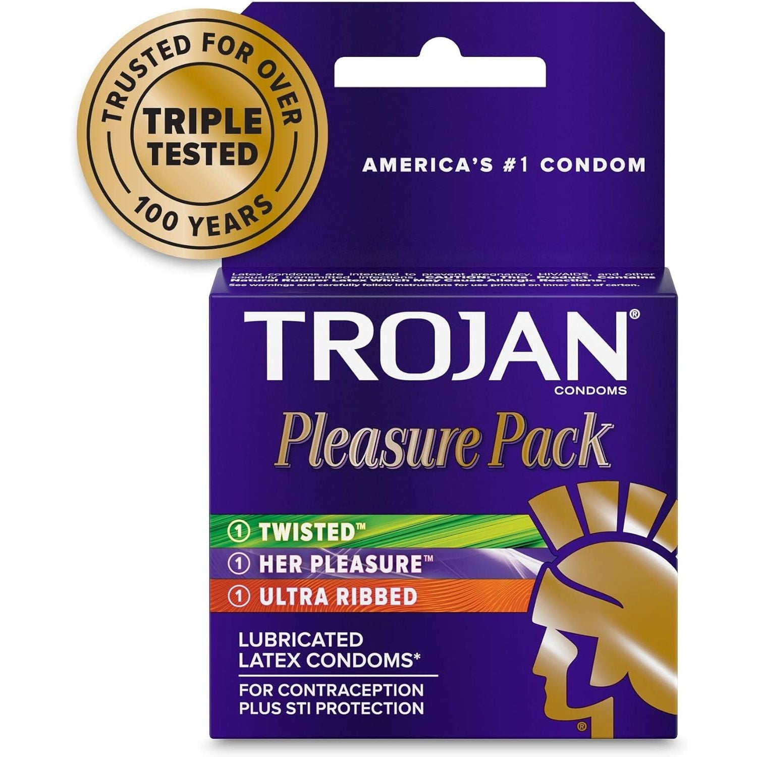 Buy now Trojan Pleasure Variety Pack Lubricated Condoms - 12 Count at indiglob india