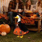 Halloween Porch Goose Outfits 3 Pcs Geese Outfit Outdoor Garden Statue