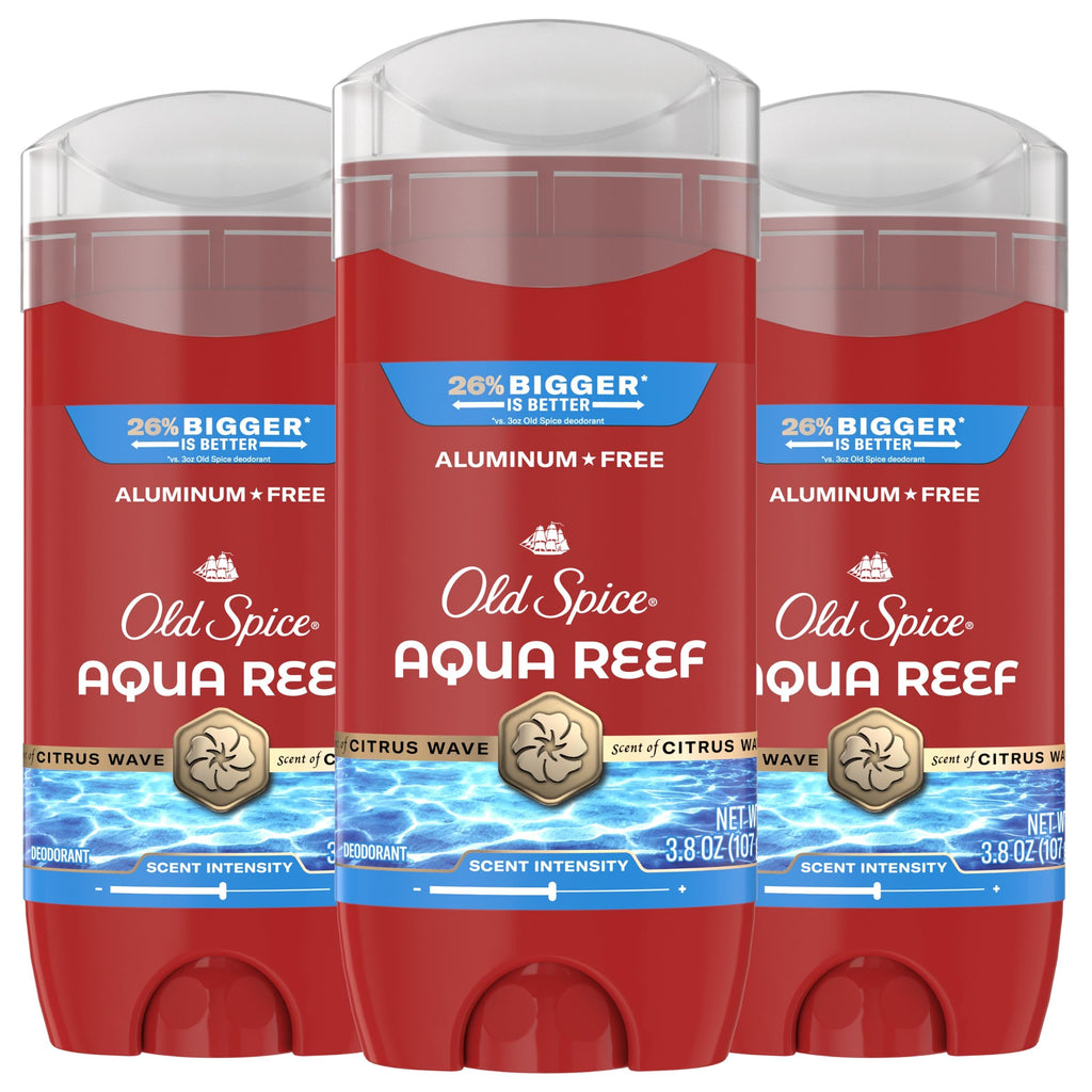 Old Spice Aluminum Free Deodorant for Men, 24/7 Protection to Eliminate Odors, 24/7 Freshness & Lasting Scent, Swagger with Lime & Cedarwood Scent, 3.8 oz (Pack of 3)