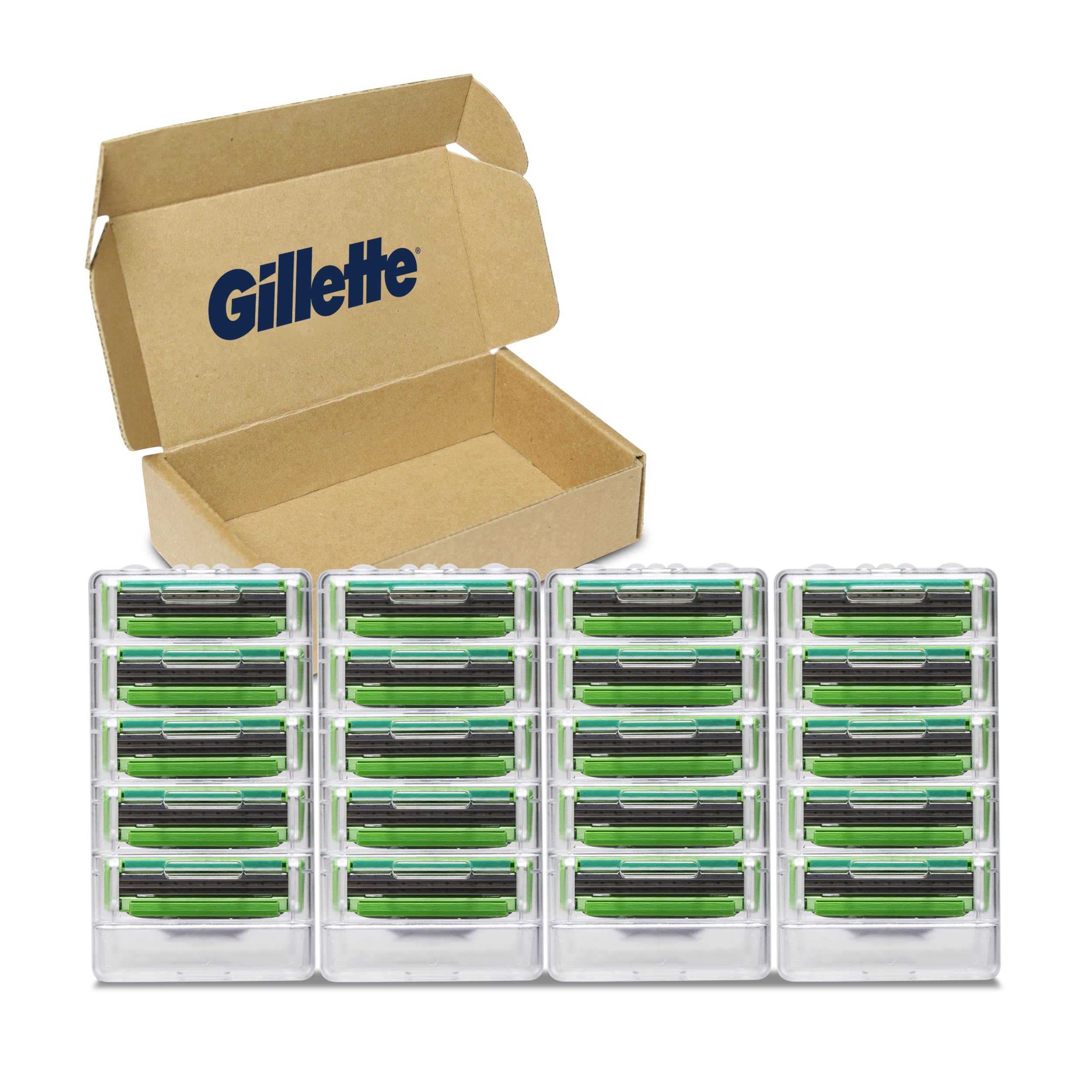 Gillette Mach3 Sensitive Mens Shaving Razor Blade Refills, 20 Count