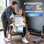 POCAZONE Dumbbell Workout Posters, 6 Pack Exercise Charts & Video Guide