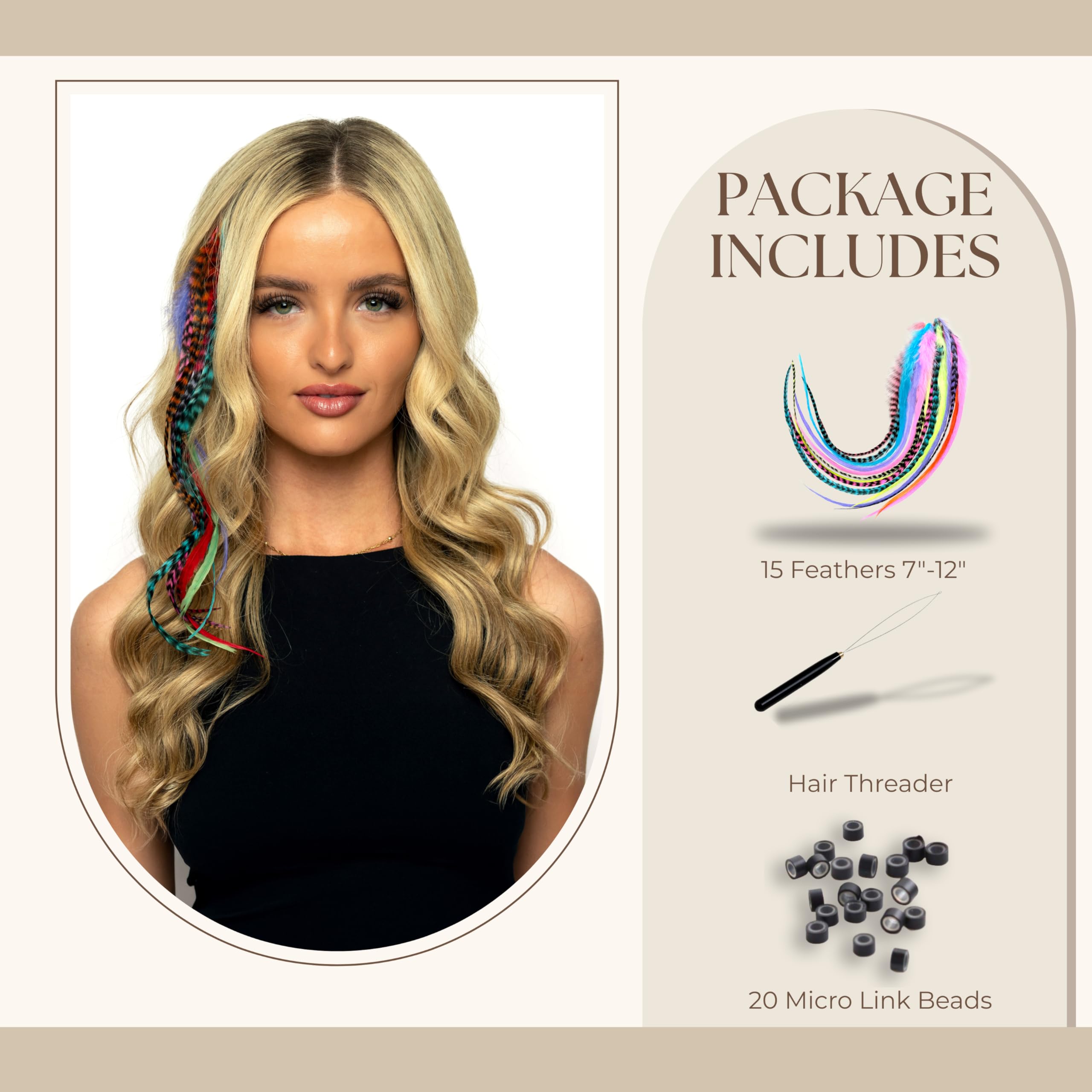 Enhance your style with 21 natural color hair extensions, 9”-14” in length. Authentic product for a stunning look.