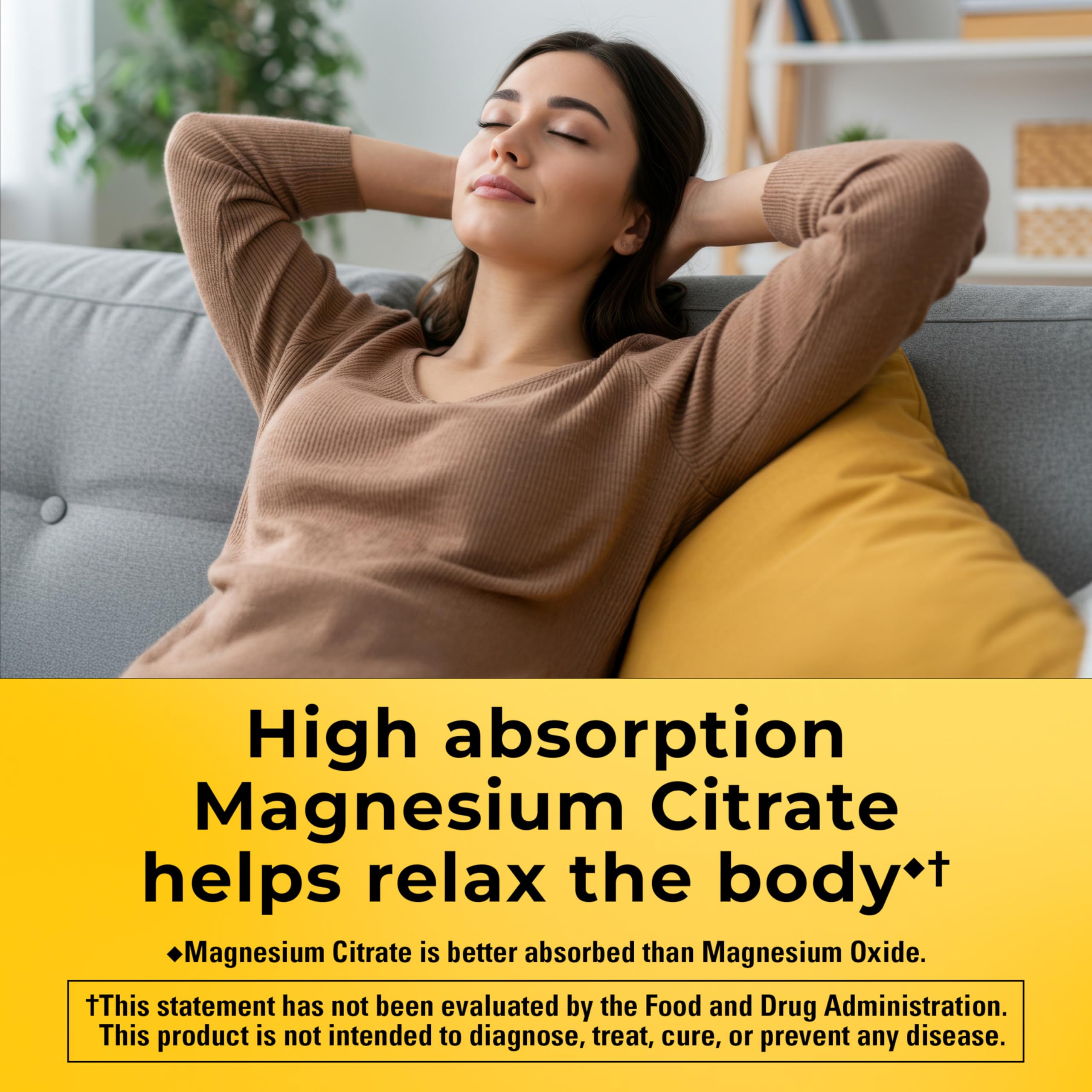 Nature Made High Absorption Magnesium Citrate 200mg per Serving, 60 Gummies | Magnesium Supplement for Muscle, Nerve, Bone and Heart Health Support, Mixed Berry Flavored Magnesium Gummies, 30 Day Supply
