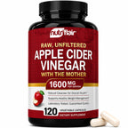 NutriFlair Apple Cider Vinegar Capsules with Mother 1600mg, 120 Capsules