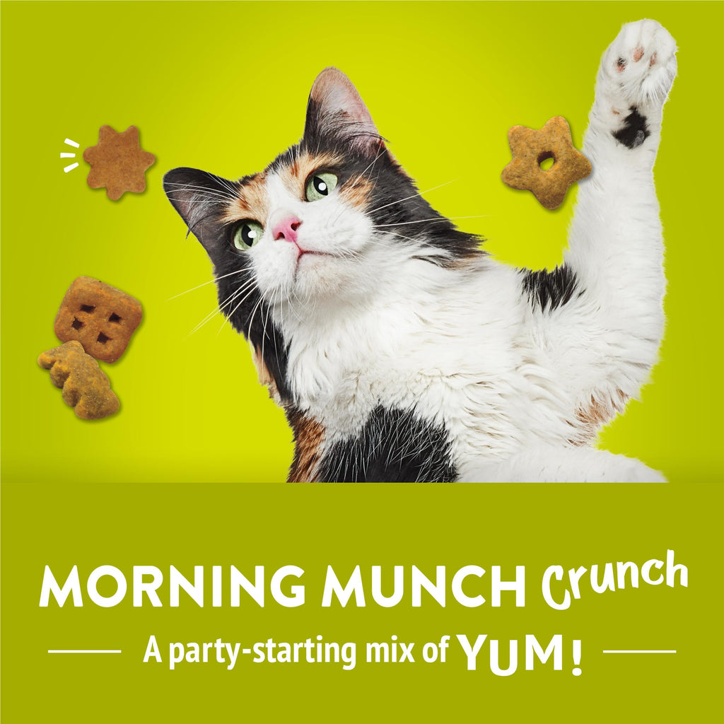 Friskies Purina Party Mix Morning Much Crunch Cat Treats, 30 oz Canister