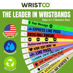 WristCo Custom Tyvek Wristbands for Events | USA Made | Select Quantity