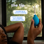 The Bottom's Digest Better Bottoming Anal Douche Bulb, Blue, 3 oz