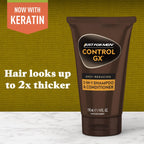 Just for Men Control GX 2-in-1 Shampoo & Conditioner, 4 Fl Oz (1 Pack) | Control GX 2-in-1 cleanses, conditions, and gradually reduces grays. Keratin strengthens and thickens hair.