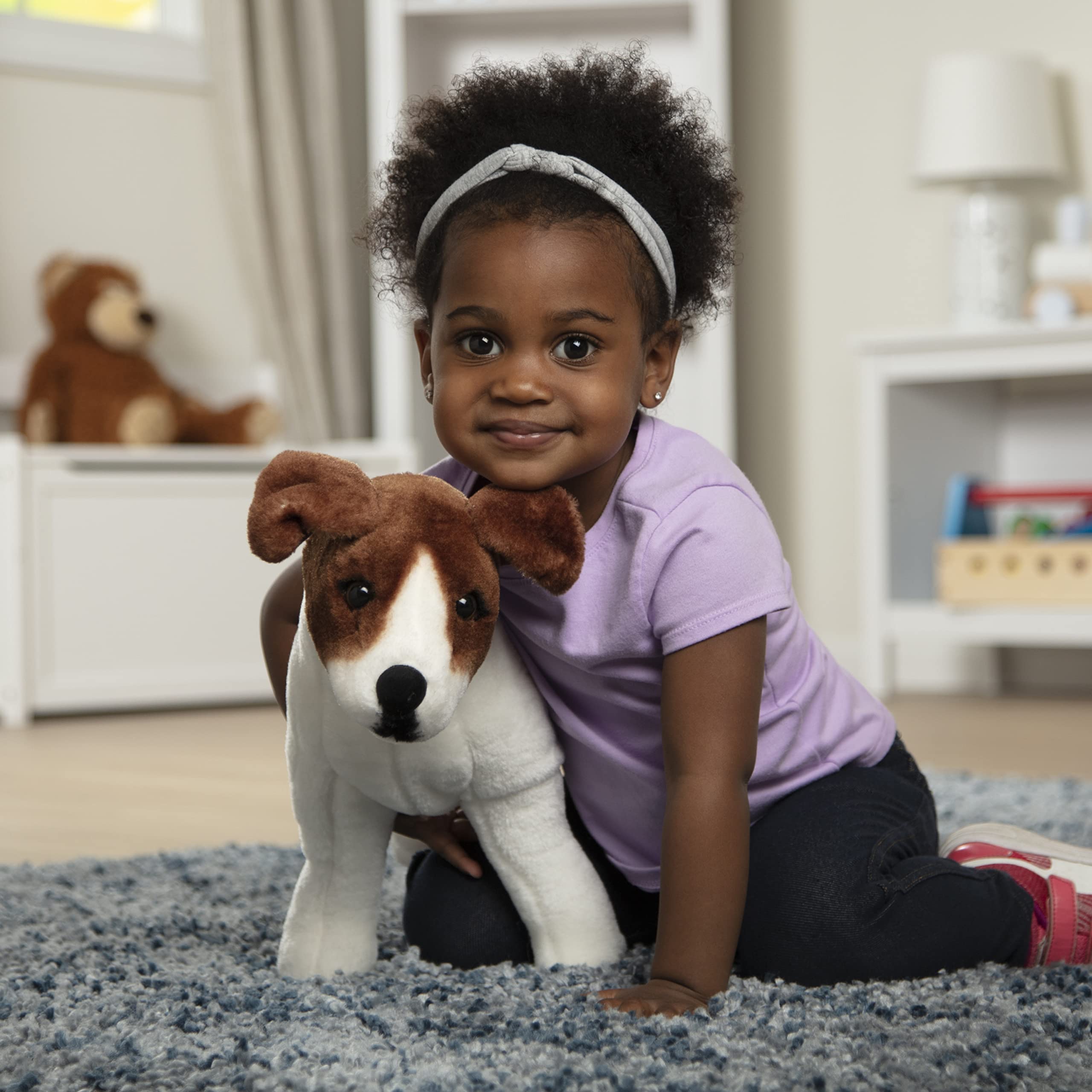Buy now Melissa & Doug Giant Jack Russell Terrier - Lifelike Stuffed Animal Dog (Over 12 inches Tall) at indiglob india