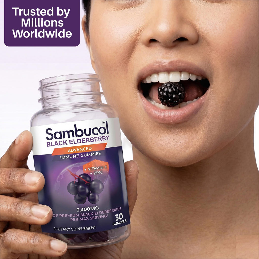Sambucol Elderberry Gummies - Immune Support Supplement - 30 Count