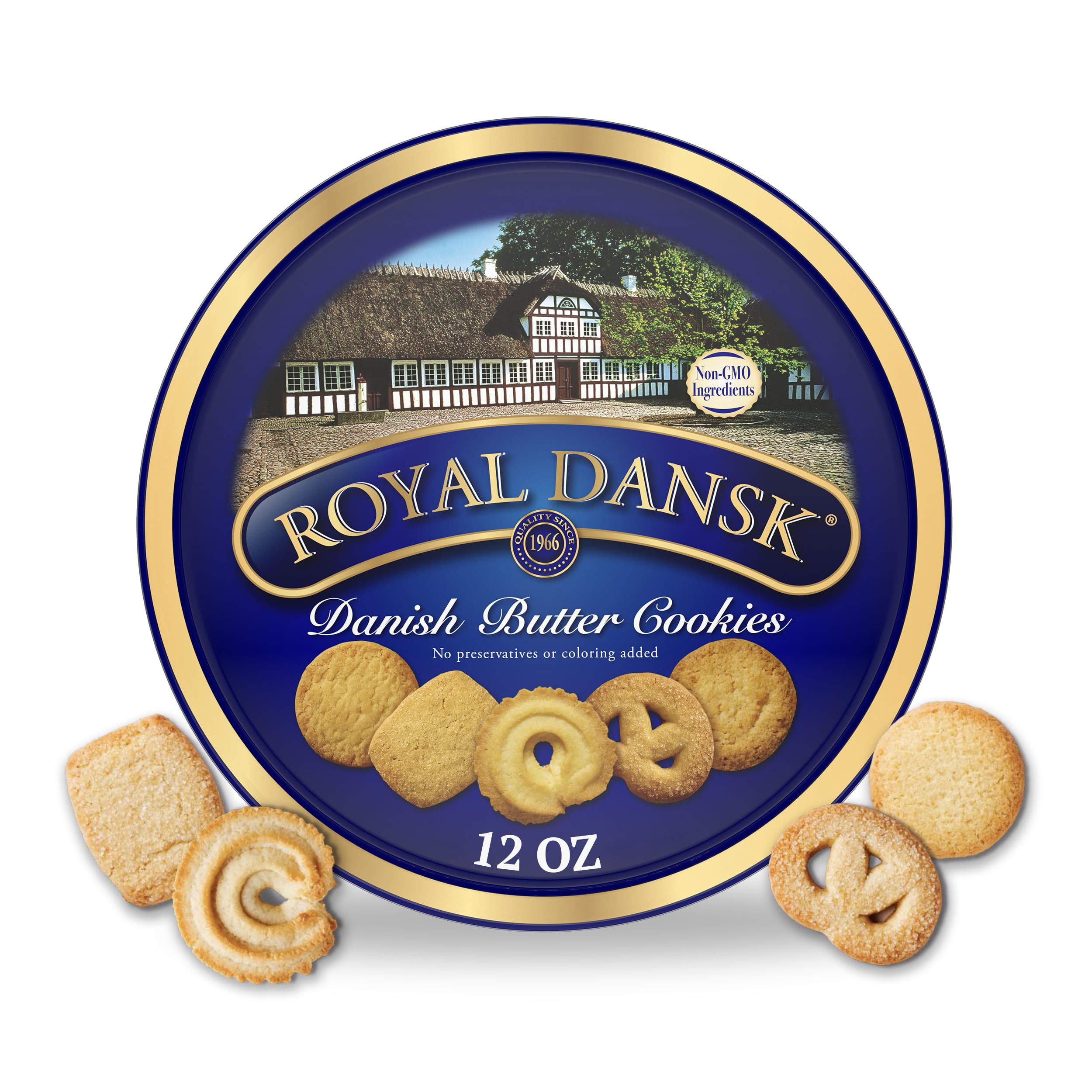Buy now Royal Dansk Danish Butter Cookies, Premium Assorted Cookies in Gift Tin, Great for Sharing and Gifting, 12 oz Danish Butter cookies 12 Ounce (Pack of 1) at indiglob india