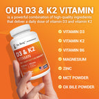 Buy now Dr. Berg Vitamin D3 & K2 10,000 IU + MK-7 â€“ 120 Capsules â€“ Immune, Bone & Heart Support* Supplement w/Magnesium, Zinc, B6 â€“ 4X Lab-Tested â€“ No Fillers â€“ Non-GMO, cGMP, Formulated in USA at indiglob india