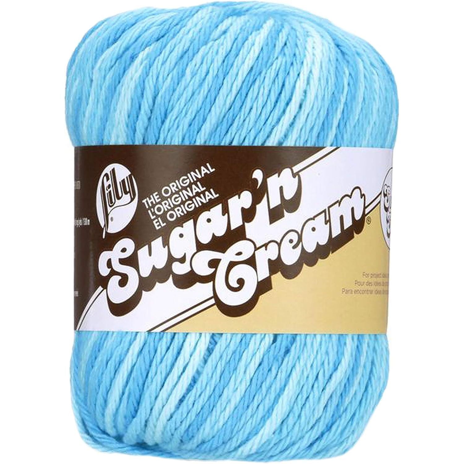 Buy now Lily Sugar'n Cream Super Size Ombres Yarn, 3 oz, Potpourri, 1 Ball 3 oz Small Ball Swimming Pool at indiglob india