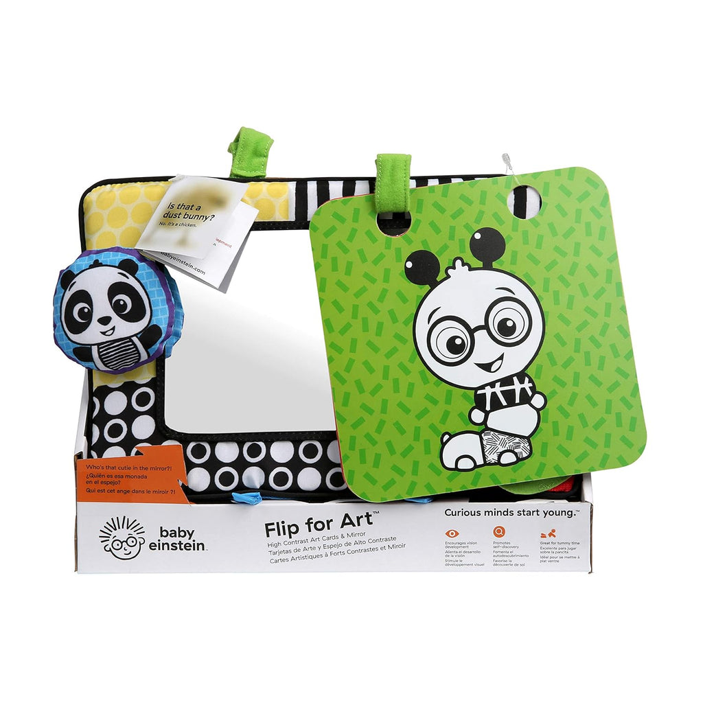 Buy now Baby Einstein Flip For Art High Contrast Floor Activity Mirror with Take Along Cards, Tummy Time Play, Newborn+ at indiglob india