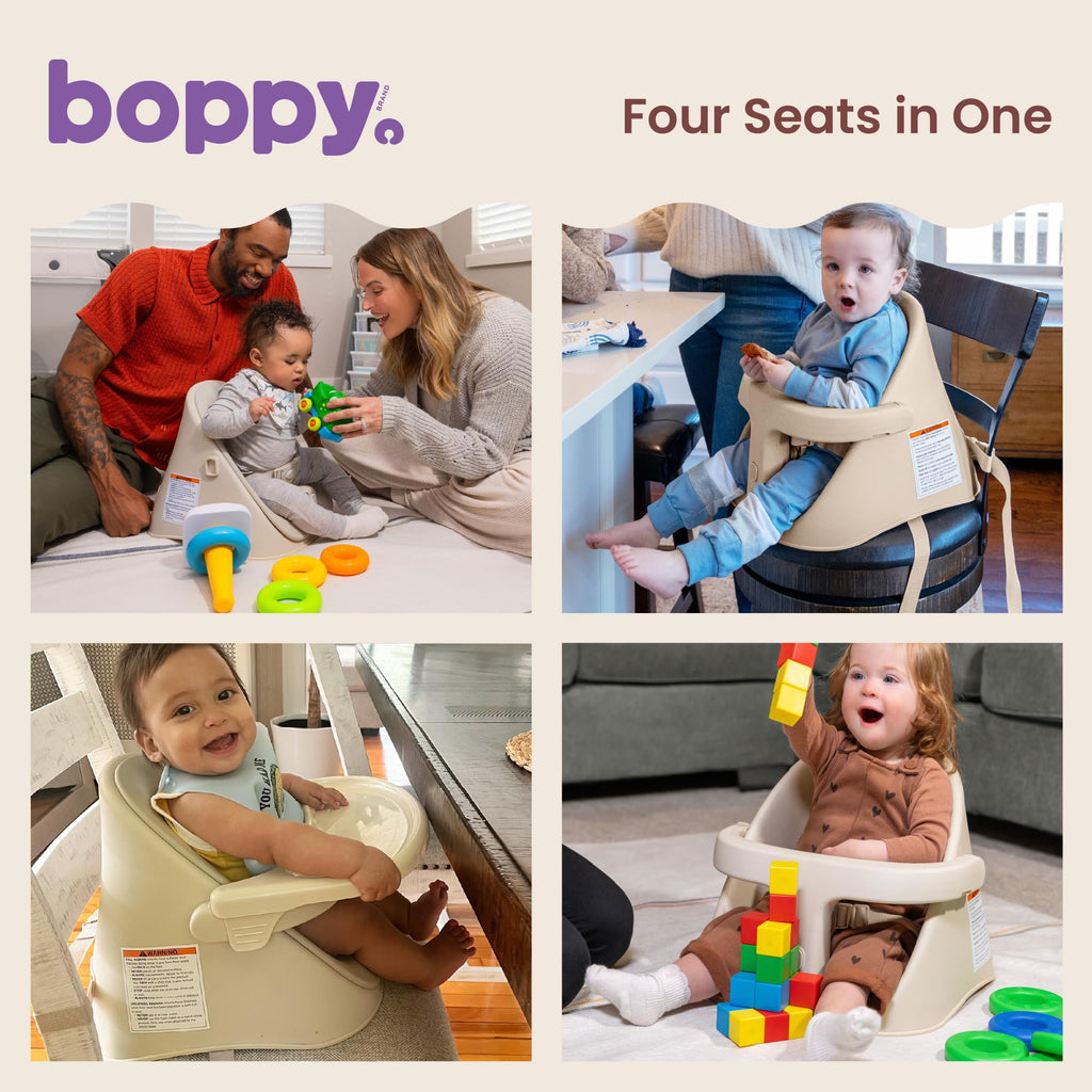 Boppy Proper Posture Floor & Booster Seat, Infant Seat & Washer-Safe Tray