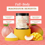 Magnesium Glycinate Powder 400MG, Sleep & Relaxation Support, Sugar-Free | Tasty Peach Mango Flavor, High Absorption Chelated Magnesium Powder, Vegan, Gluten-Free, Non-GMO, 30 Servings, 225g (7.94oz)