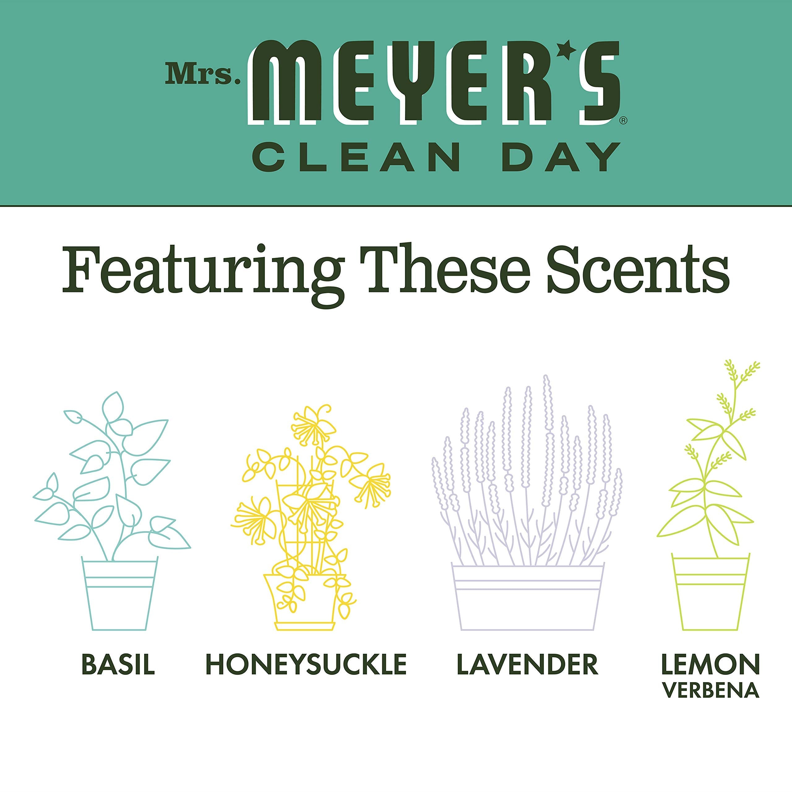Buy now Mrs. Meyer's Clean Day 14104 Basil Scent Liquid Hand Soap, 12.5 oz. - Quantity 6 at indiglob india