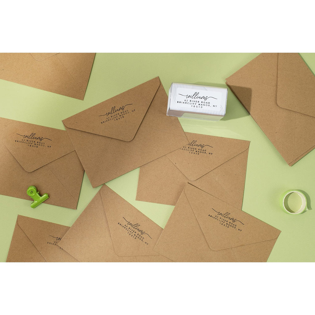 Stamp by Me | Custom Return Address Stamp - Up to 3 Designs to Choose | Personalized Self-Inking Stamp | Personalise Address Marker | Marks for Mailing | Custom Marker Self Ink