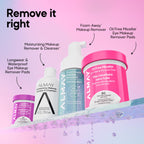 Almay Oil-Free Micellar Eye Makeup Remover Pads, 120 Count | Micellar eye makeup remover pads gently wipe away all traces of eye makeup without leaving behind any greasy residue.