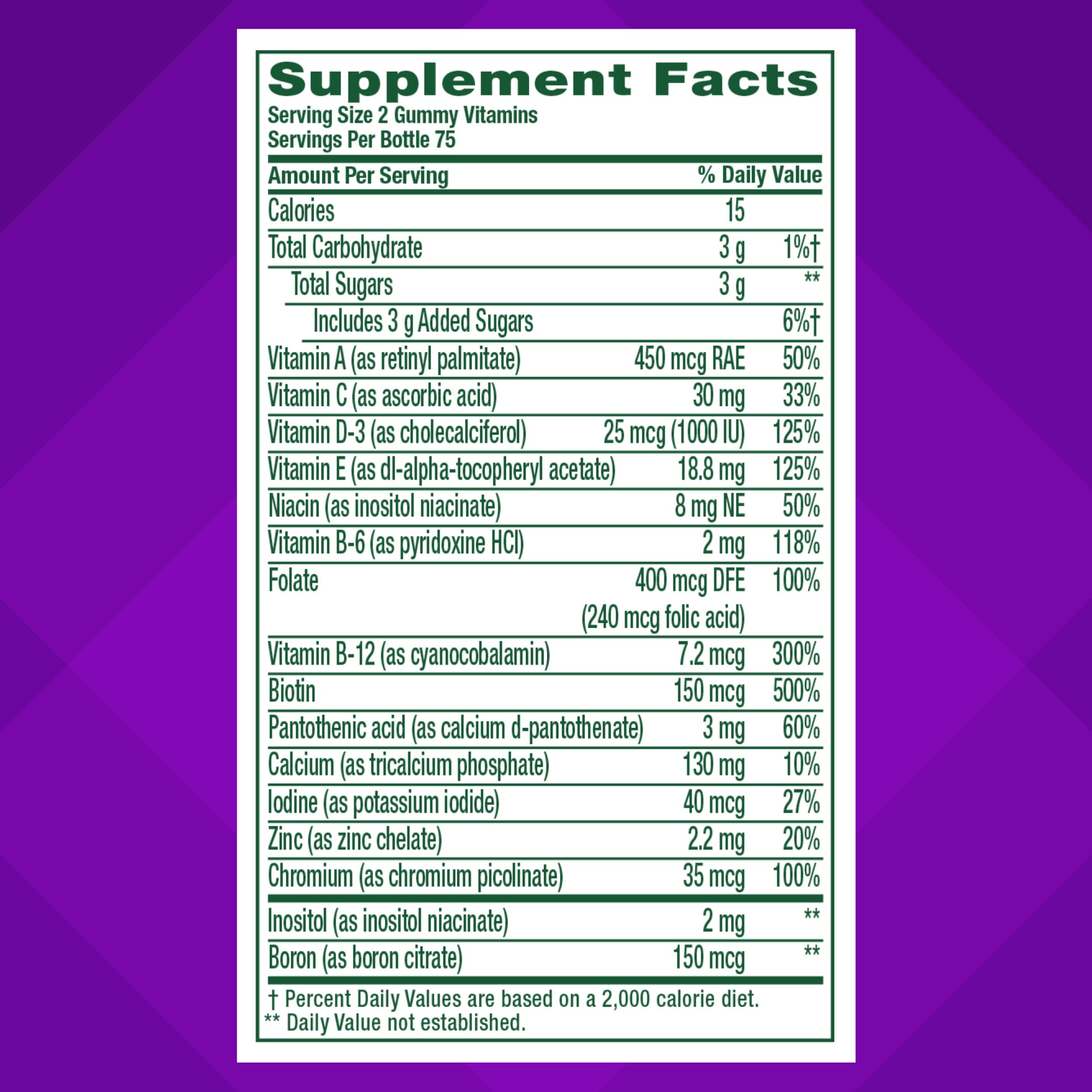 Vitafusion Women's Multivitamin Gummy | 150 Adult Gummies | with Vitamins A, B, C, D, E | Berry Flavor | Gluten and Dairy Free Supplement