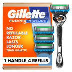 Gillette Fusion ProGlide Shaving Razor for Men, 1 Handle + 4 Blade Refills