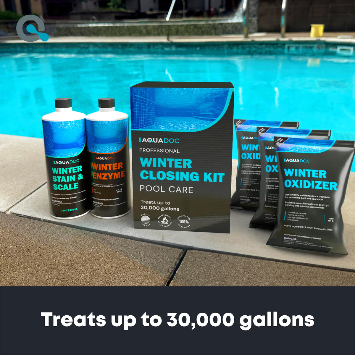 AquaDoc Pool Winterizing Kit for Closing Pools - for Up to 30,000 Gallons