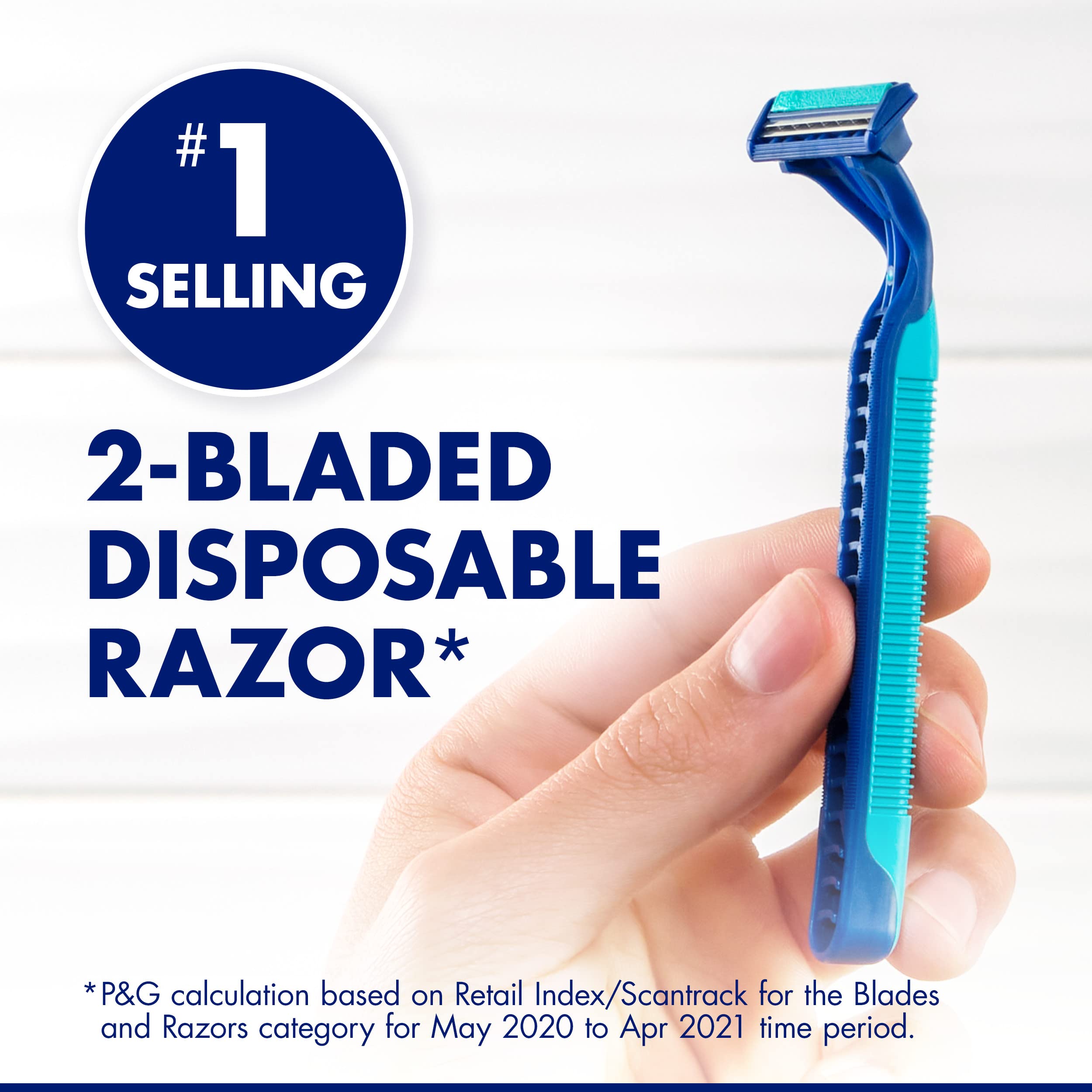 Sensor2 Plus Pivot Men's Disposable Razor, 21 Razors
