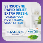 Buy now Sensodyne Rapid Relief Sensitive Toothpaste, Cavity Prevention and Sensitive Teeth Treatment - 3.4 Ounces at indiglob india
