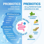 Buy now Dr. Berg Probiotic Supplement (60 Billion CFUs) - Helps Ease Occasional Constipation, Diarrhea, Gas & Bloating* - Pre and Probiotics for Digestive Health - 30 Probiotic Capsules at indiglob india