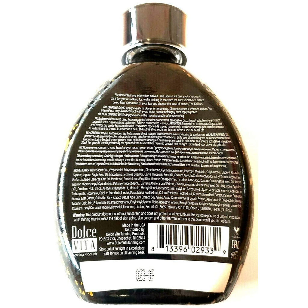 Buy now The Sicilian 200X Dark Black Bronzer Tanning Lotion - BEST for Glowing Skin - Gradual Bronzing & Sunless Self Tanner Lotion - Luxurious Sunless Body Tanning Lotion Nourishes Skin at indiglob india