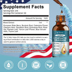 2Pack Liposomal Lymphatic Drainage Drops - 11 In 1 Organic Lymphatic Drainage Supplement with Burdock Root, Echinacea, Elderberry, Calendula, Cleavers Herb, Dandelion Supports Lymphatic Health 4 FL.OZ