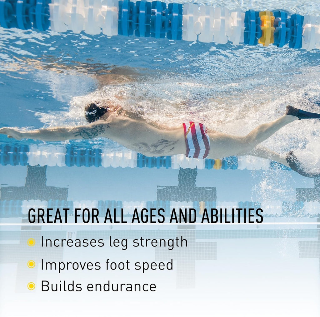 Buy now FINIS Long Floating Swim Fins - Training Fins for All Ages - Improves Kick Technique & Body Position at indiglob india