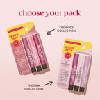 Burt's Bees Lip Shimmer Nude Collection, Tinted Lip Balm, 0.09 oz., 3 Tubes | Moisturizing for All Day Hydration, Natural Glowy Pigmented Finish, Buildable Color, 3 Warm Shades