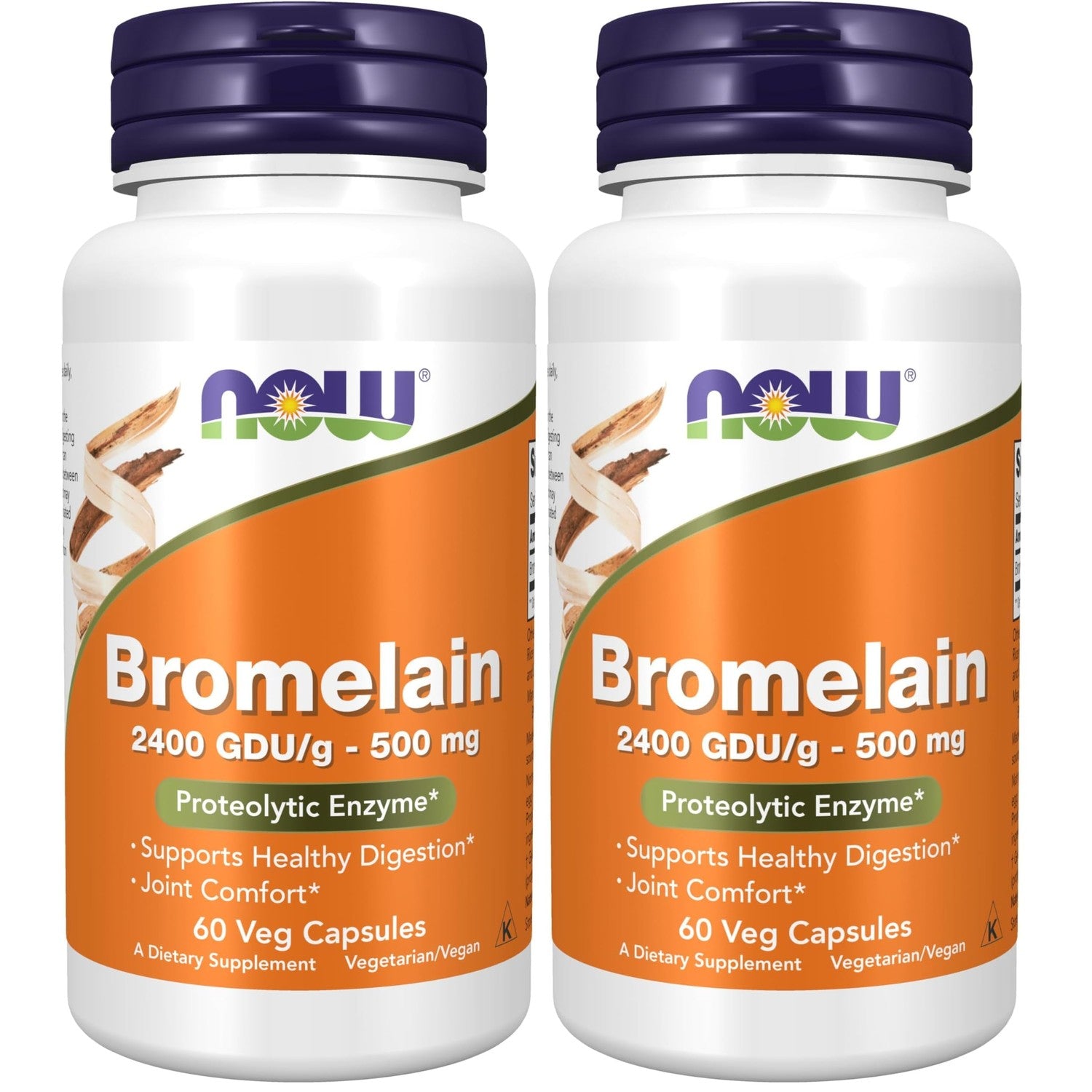 NOW Bromelain 500 mg,120 Veg Capsules