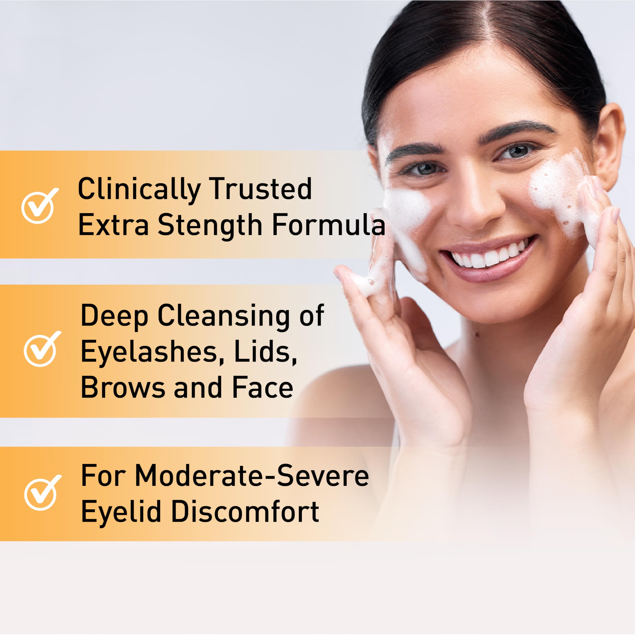 Buy now OCuSOFT Oust Demodex Foam Cleanser - Extra Strength - Foaming Cleanser for Eyelids & Eyelashes with Tea Tree Oil - Eyelid Cleanser to Remove Oil, Debris & Pollen - 1.68 fl oz at indiglob india