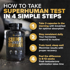 ALPHA LION Superhuman Test – Natural Testosterone Booster for Men | Boost Energy, Drive, Muscle Strength & Mental Focus with PrimaVie, Shoden Ashwagandha & TestoSurge