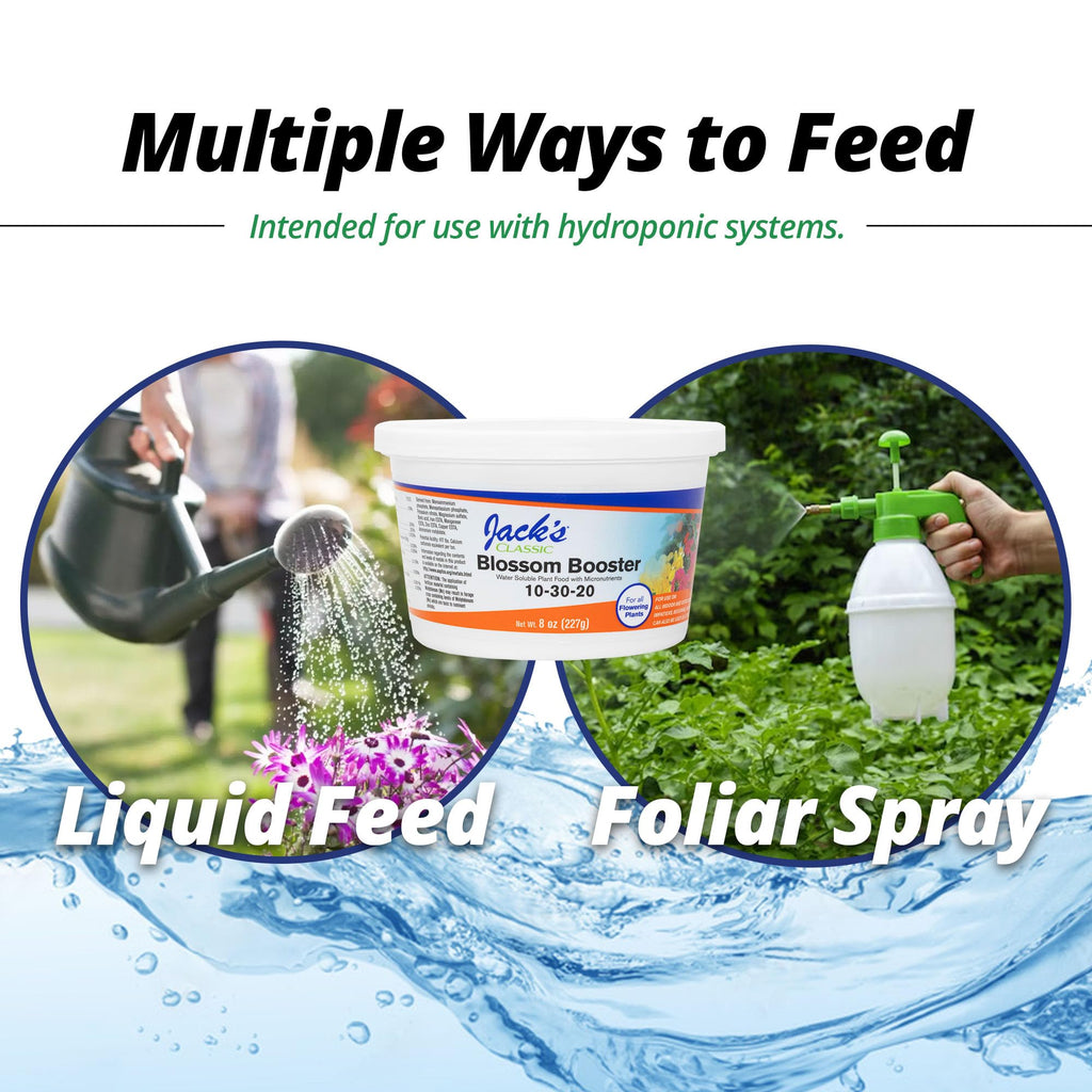 Jack's Classic 10-30-20 Blossom Booster Water-Soluble Fertilizer, 8oz