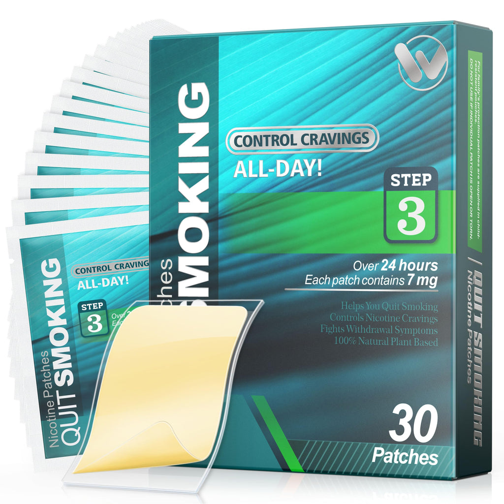 Nicotine Patches Step 3, 7 mg Quit Smoking Patches