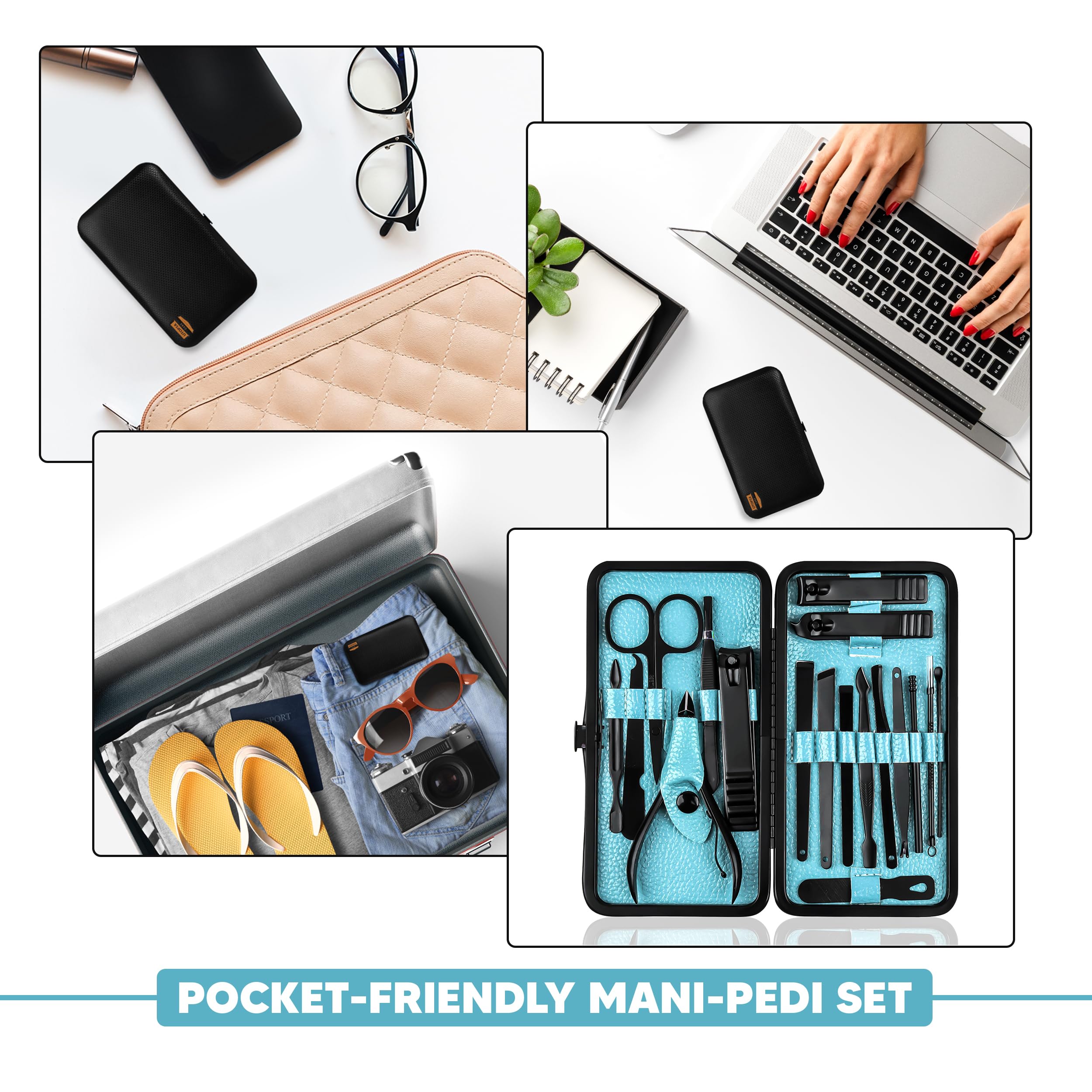 Discover the Utopia Care Professional Manicure Set, featuring a pocket-friendly design and authentic quality tools for perfect nails.