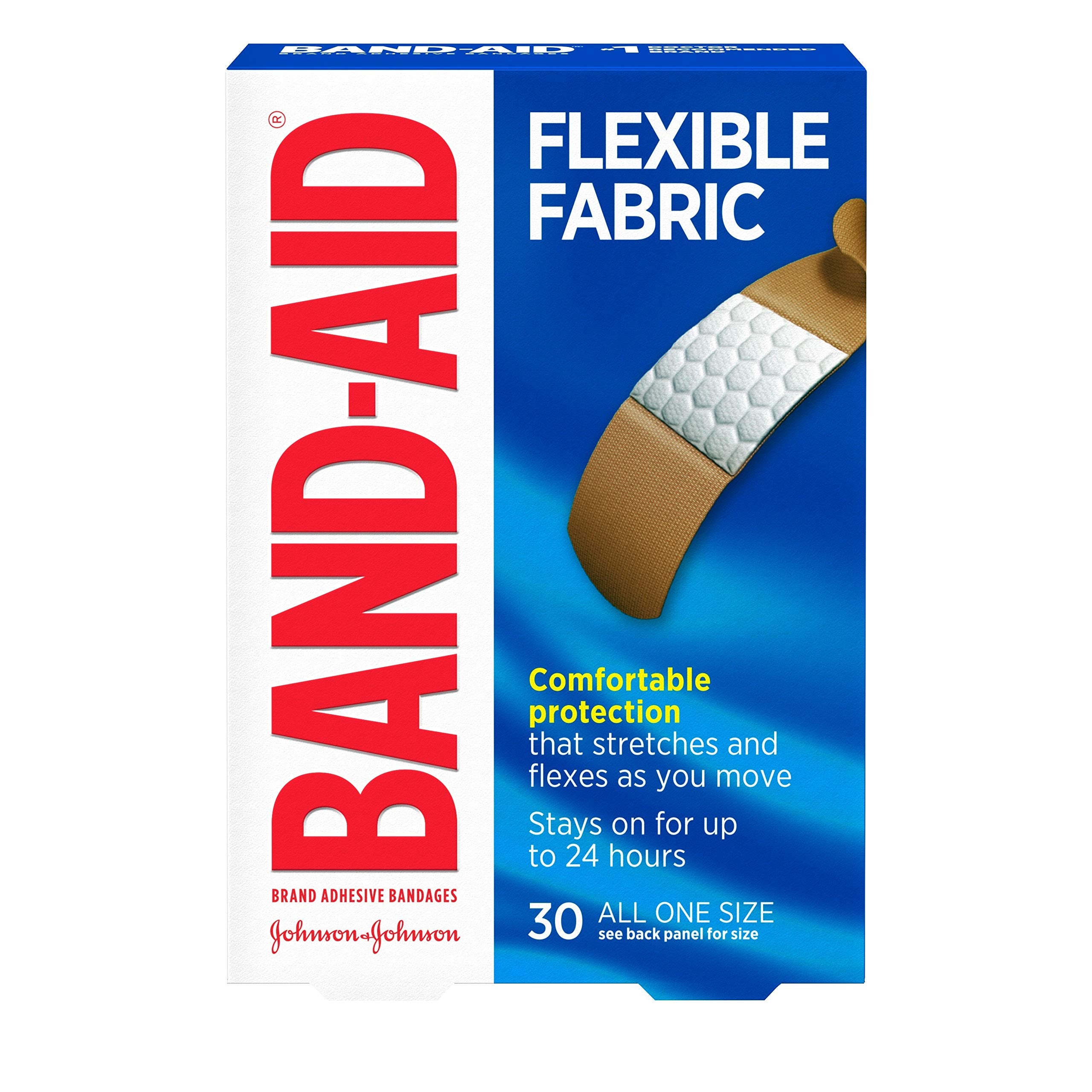 Buy now Band-Aid Adhesive Bandages Flexible Fabric, Extra Large, 10 Count at indiglob india