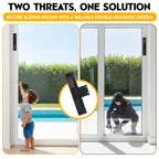 Buy now 2-Pack TOUGHBOLT Double Deadbolt Sliding Patio Door, Child Safety, Home Security Lock with 3-Receiver Latches Included - Installation Required at indiglob india