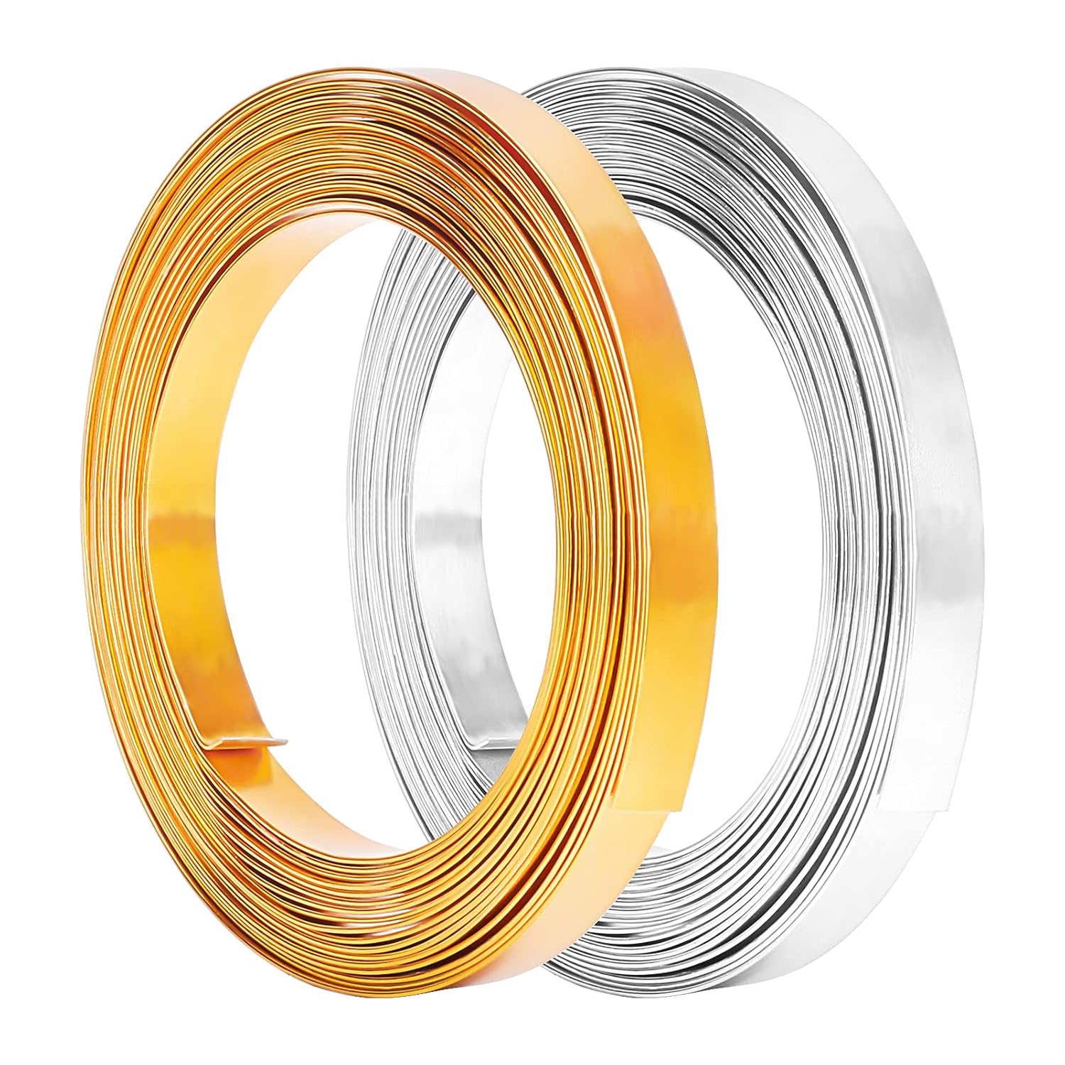 Buy now BENECREAT 5mm Wide Aluminum Craft Wire - 18 Gauge, 32 Feet (Copper Color) - Flat Jewelry Wire for Bezel Making, Sculpting, Armature, DIY Earrings & Rings 10mm 2 Mixed Color at indiglob india