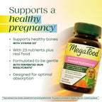 MegaFood Baby & Me 2 Prenatal Vitamins, Doctor Formulated, 60 Tablets | Prenatal Vitamins for Women with Methylfolate, Choline, Iron, Iodine, Vitamin C & D3, Non-GMO, Vegetarian, 30 Servings