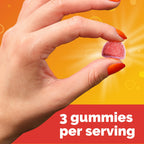 Emergen-C Vitamin C 750mg Immune Support Gummies, Mixed Fruit, 45 Gummies | B Vitamins for Energy, Gluten Free, Vegetarian, No Artificial Sweeteners, Chewable Gummies