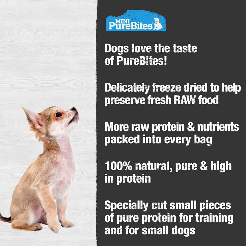 PureBites Mini Lamb Single Ingredient Freeze Dried Dog Treats, 2.4 oz