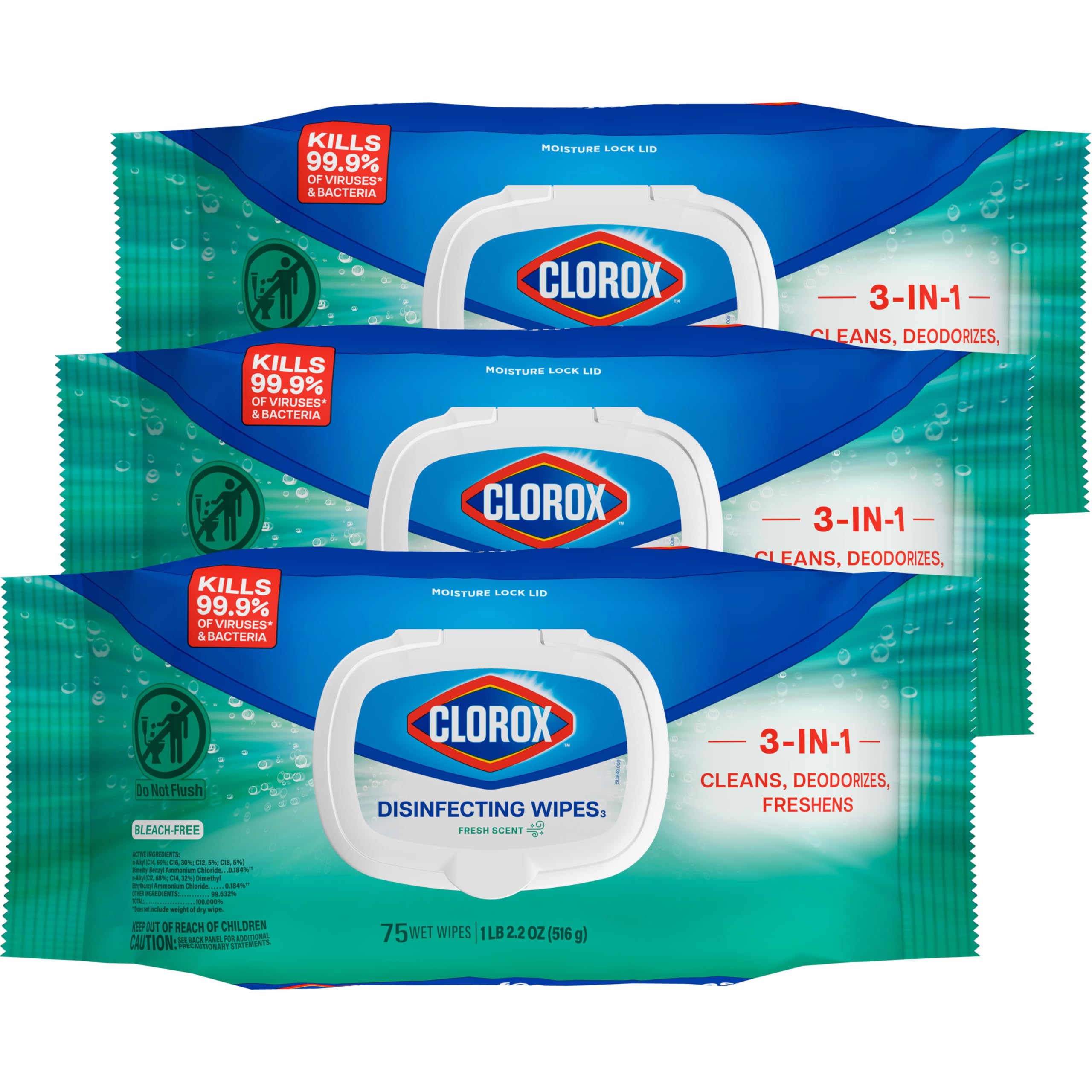 Buy now Clorox Disinfecting Wipes, Bleach Free Cleaning, Crisp Lemon, 75 Count (Pack May Vary) Fresh Scent (B08BKR9YT6) at indiglob india